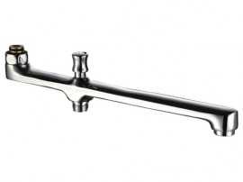 Steno výtokové ramínko "R" 28 cm, s přepínačem k baterii, chrom   30331